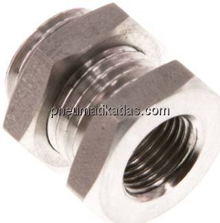 Schottverschraubung G 1/8"-G 1/4", 1.4571