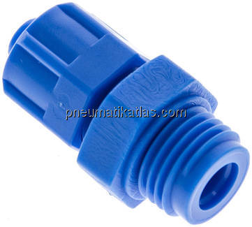 Gerade Verschraubung G 1/4"-8x6mm, Kunststoff (POM)