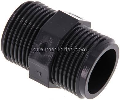 Doppelnippel G 1"-G 1", PVC-U
