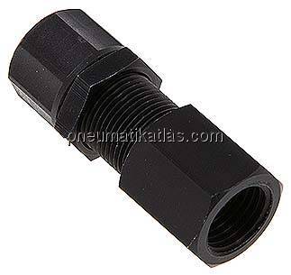 Aufschraub-Schott-Verschraubung G 1/4"-10x8mm,Aluminium