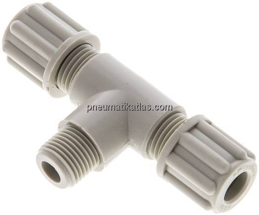 T-Verschraubung G 1/8"-6x4mm, Polypropylen