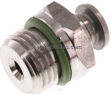 Gerader Steckanschluss G 1/4"-4mm, IQS-Edelstahl