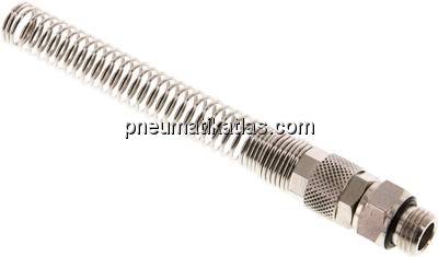 Gerade Drehverschraubung G 1/4"-10x8mm mit Knickschutz
