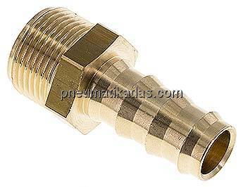 Steckanschluss G 3/4" AG, Messing, 15,9mm GSP-Schlauch