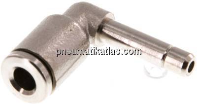 Winkel-Steckanschluss 4mm Stecknippel, 4mm Schlauch