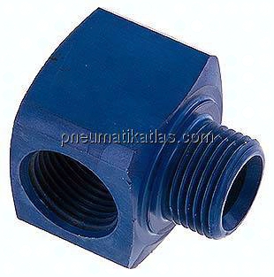 T-Stücke G 3/8"(AG)-2xG 3/8"(IG), Aluminium