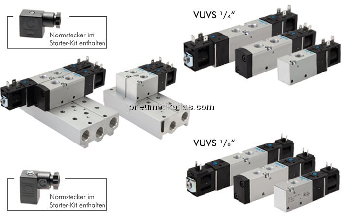 VUVS Kit - 38 Magnetventile inkl. Anschlussplatten+Zubehör