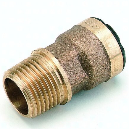 RR05 N7 04 01 Transair Male Stud Fitting, BSP Taper D22 R1/2 EPDM Seal