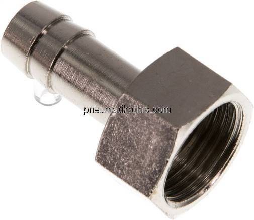Aufschraub-Schlauchtülle G 3/8"-9 (3/8")mm, Messing vernickelt