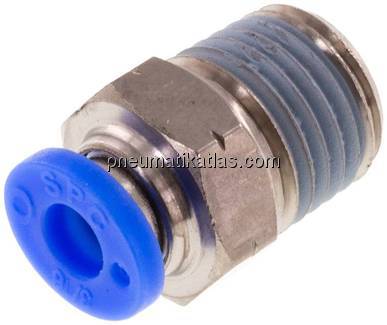 Gerader Steckanschluss NPT 1/4"-3/16" (4,76 mm), IQS-Inch