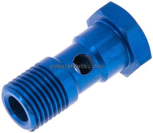 Hohlschraube, 1-fach G 1/4"-30,0mm, Aluminium