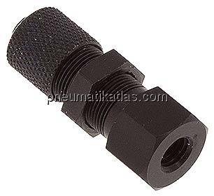 Aufschraub-Schott-Verschraubung M 5-6x4mm,Aluminium