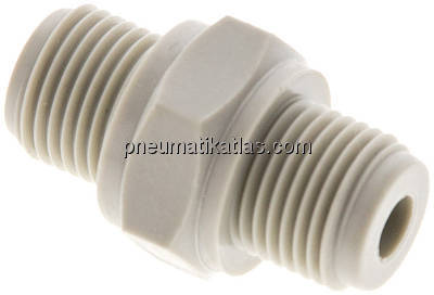 Doppelnippel G 1/8"-G 1/8", Polypropylen