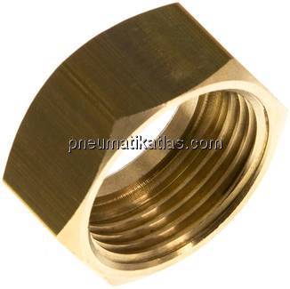 Überwurfmutter Messing, G 3/4", 19 mm