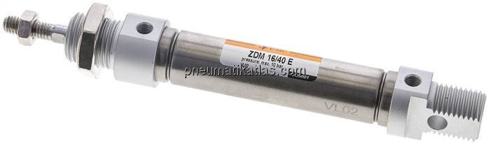 ISO 6432-Zylinder, doppeltwirkend, Kolben 16mm,Hub 40mm
