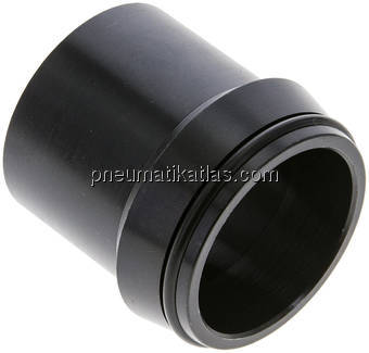 Anschweißnippel 42 x 3mm, Stahl phosphatiert