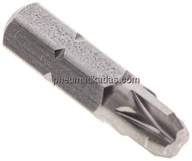 Bit, 1/4" (6,3mm), PZ3, Edelstahl