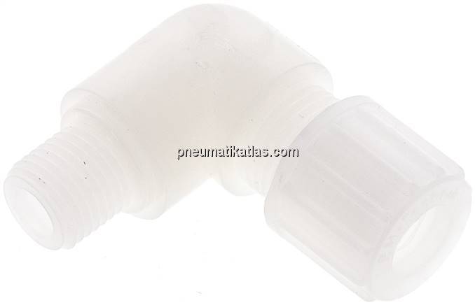 Winkel-Verschraubung G 1/4"-10x8mm, PVDF