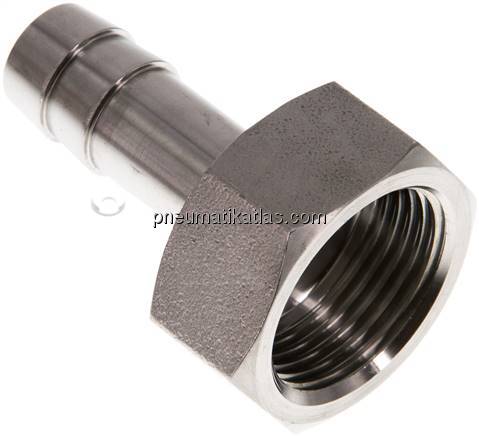 Aufschraub-Schlauchtülle G 3/4"-13 (1/2")mm, 1.4571