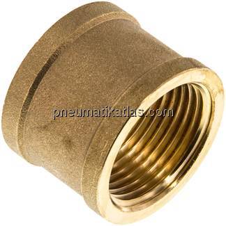 Rundmuffe G 1"-G 1", Messing