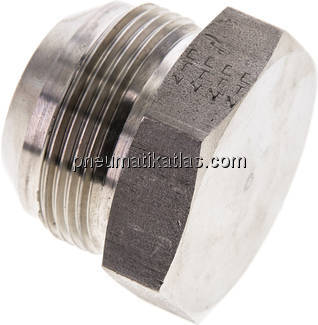 HD-Verschlussstopfen UN 1-5/8"-12(JIC), V4A