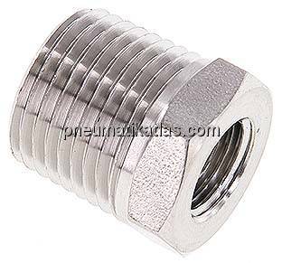 Reduziernippel NPT 1/2"(AG)-NPT 1/4"(IG), 1.4571