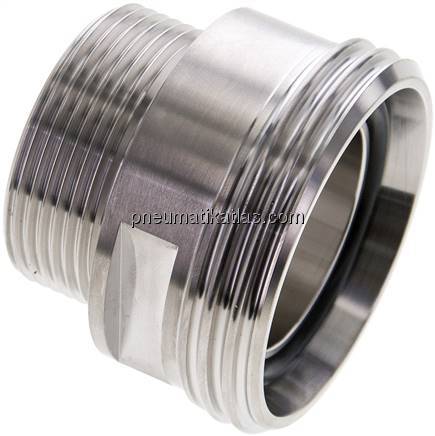 Gewindestutzen (Milchgewinde) Rd 65x1/6"-G 1-1/2", 1.4404