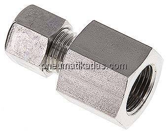 Aufschraub-Schneidringverschr. G 3/8"-8 L (M14x1,5), Klemmring 1.4571 (NC)