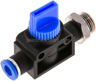 3/2-Wege-Absperrventil G 1/2"-10mm, Schlauchseite entlüftend