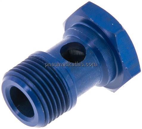 Hohlschraube, 1-fach G 3/8"-25,0mm, Aluminium