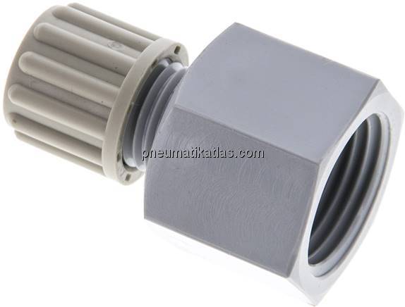 Aufschraub-Verschraubung G 1/2"-8x6mm, PA
