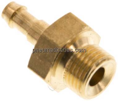 Gerader Steckanschluss G 1/8"-4mm innen, Messing