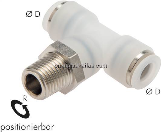 T-Steckanschluss R 3/8"-10mm, IQS-ES LE/IQS-PVDF