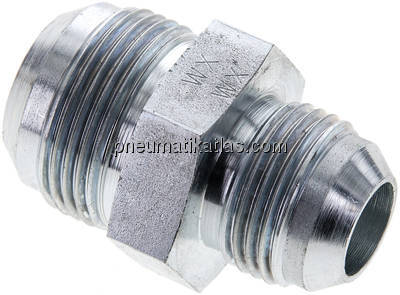 Doppelnippel UN 1-5/16"-12(JIC)-UN 1-1/16"-12(JIC), Stahl verzinkt