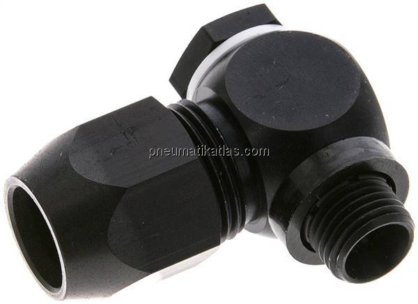 Winkel-Verschraubung G 1/4"-14x8mm, Aluminium