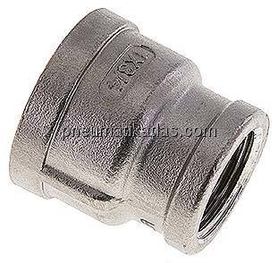 Rundmuffe NPT 1"-NPT 3/4", 1.4408