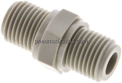 Doppelnippel G 1/4"-G 1/4", Polypropylen