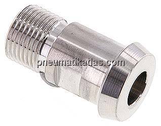 Kegelstutzen (Milchgewinde) 22mm Kegel-G 3/8", 1.4404