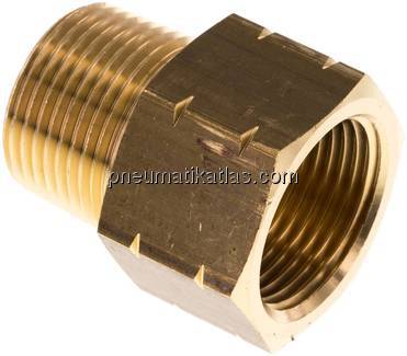 Reduziernippel NPT 3/4"(AG)-G 3/4"(IG), Messing