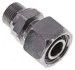 Einstellb. Schneidringverschr. G 3/8"-15 L, Stahl verzinkt