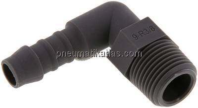 Winkel-Gewindetülle R 3/8"-9 (3/8")mm, PA 6