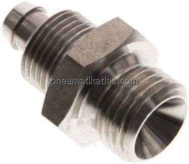 Gerades Gewindestück G 1/4"-8x6mm, 1.4571 ohne Mutter