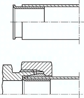 Verstärkungshülse für Rohr 12x10,0 mm, 1.4571