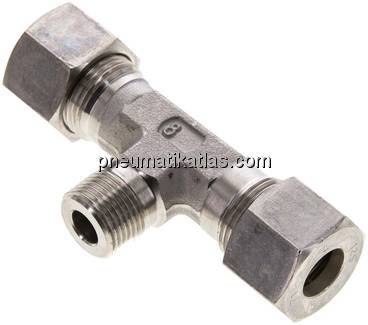 T-Schneidringverschraubung R 3/8"-12 S (M20x1,5), Klemmring 1.4571 (NC)