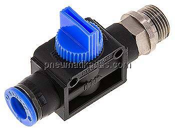 3/2-Wege-Absperrventil G 3/8"-10mm, Gewindeseite entlüftend