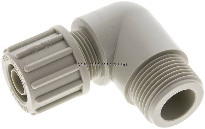 Winkel-Verschraubung G 3/4"-16x10mm, Polypropylen