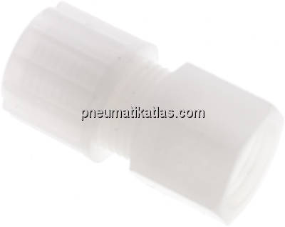 Aufschraub-Verschraubung G 1/4"-12x10mm, PVDF