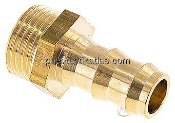 Steckanschluss G 1/2" AG, Messing, 12,7mm GSP-Schlauch