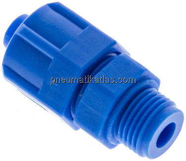 Gerade Verschraubung G 1/8"-8x6mm, Kunststoff (POM)
