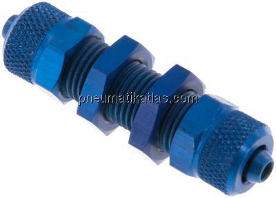 Schott-Verschraubung 6x4 - 6x4mm, Aluminium